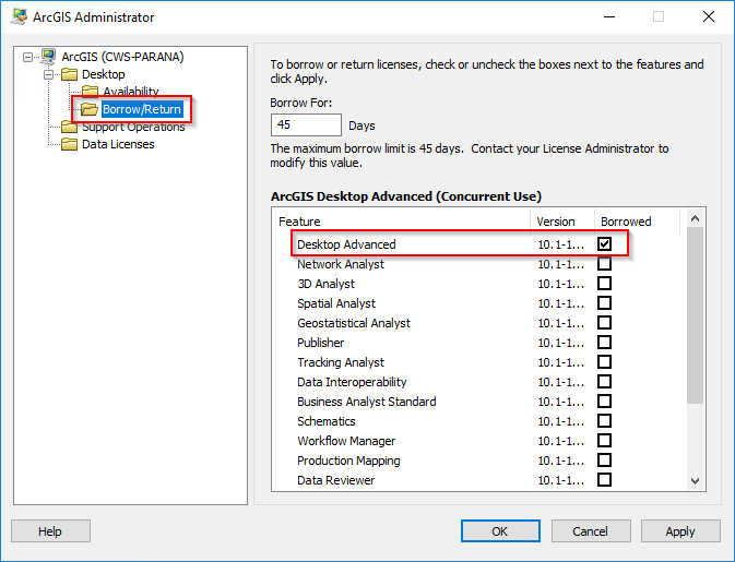 Arcgis license manager 10.3