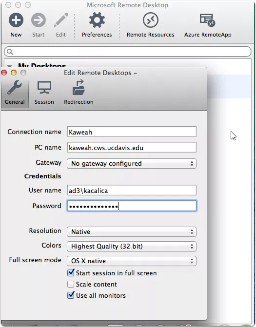 microsoft remote desktop connection mac